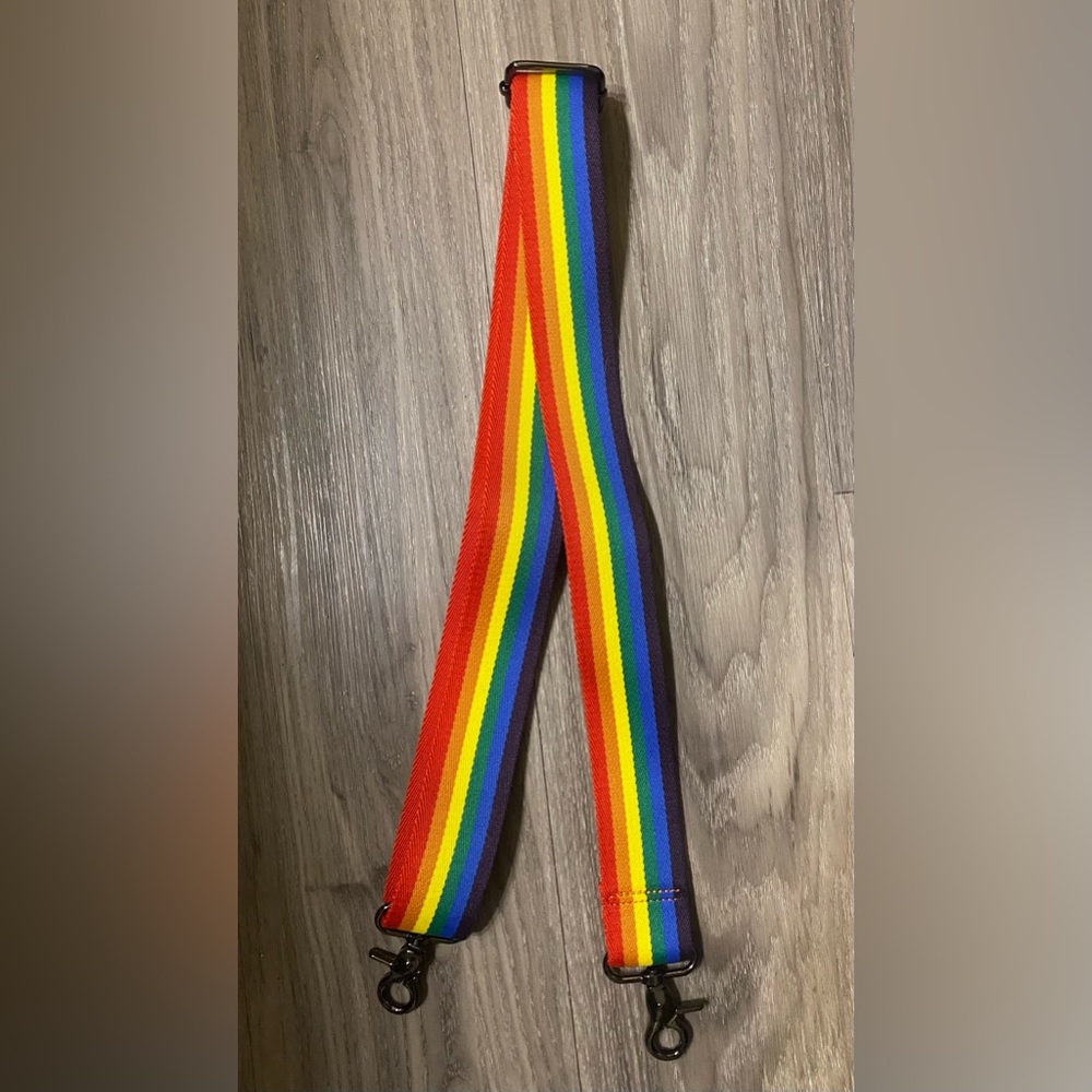 Cynthia Rowley Rainbow Print Purse Guitar Strap